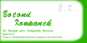 botond kompanek business card